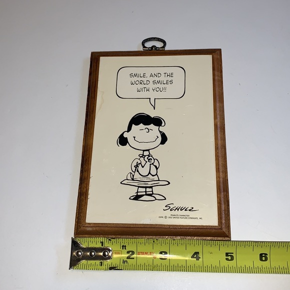 Peanuts Snoopy Schulz Vintage 1952 Placard - Picture 5 of 5